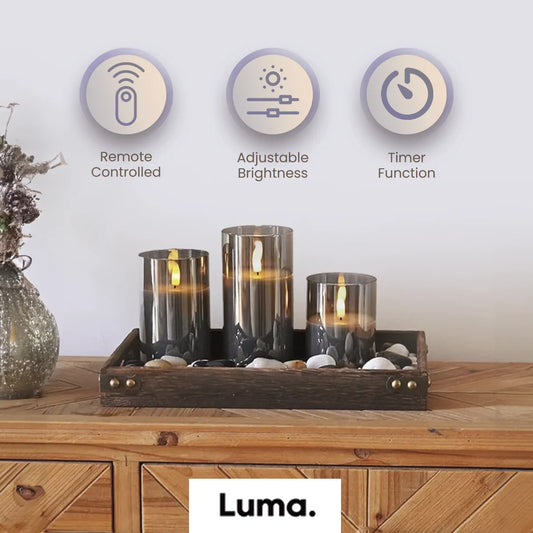 LumaCandles – Realistic Flameless LED Candle Set with Remote Control