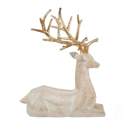 Christmas Wooden Deer Family Set