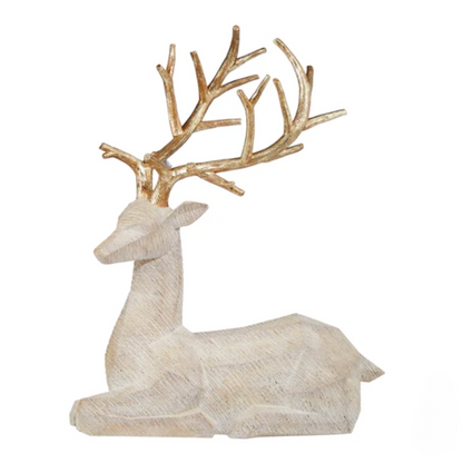 Christmas Wooden Deer Family Set